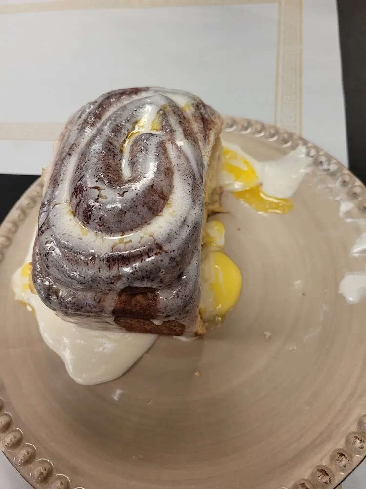 Cinnamon Roll with Butter and Cream Cheese Icing
